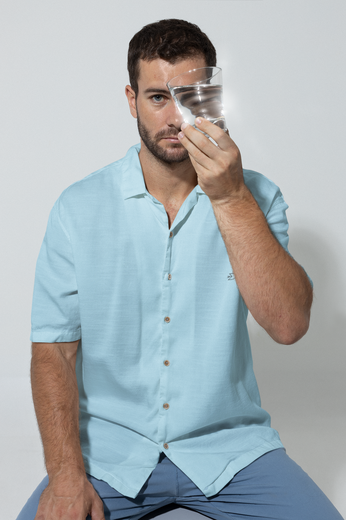 DEFLECT EMF Protection Men's Button-Up Shirt